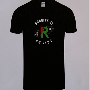 R40+ heavy cotton tee shirt (black)