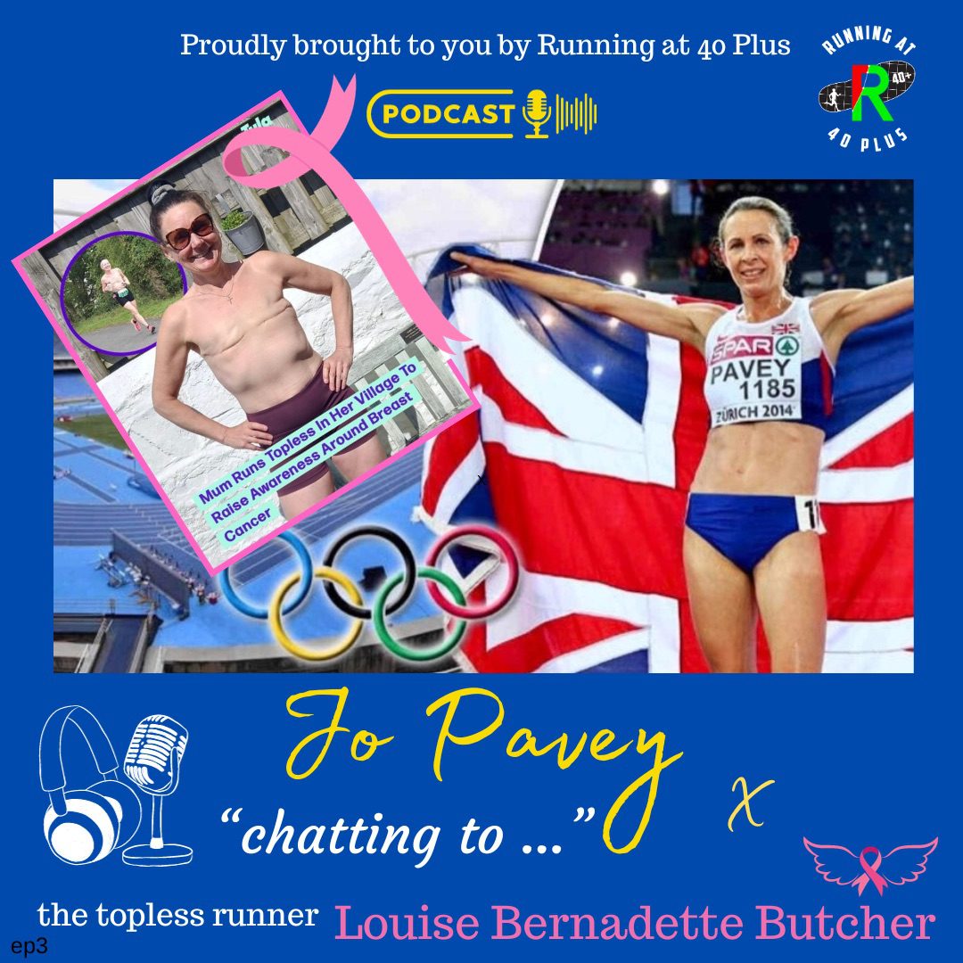 Jo Pavey MBE and Louise Bernadette Butcher, AKA the topless runner